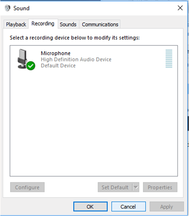 lower mic sensitivity windows 10