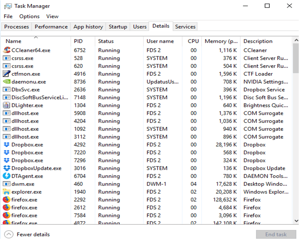 change priority windows 10