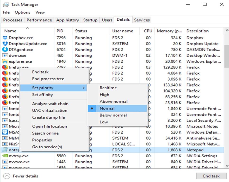 How To Change CPU Priority Level In Windows 10?