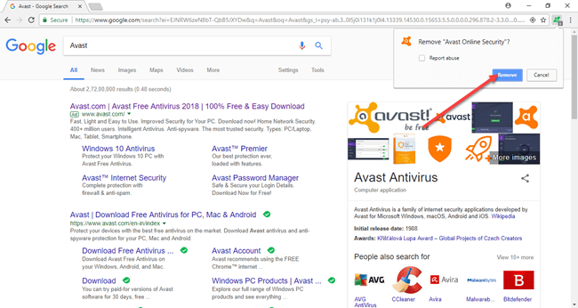 avast webshield chrome