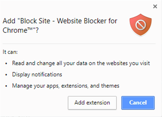 website blocker extension