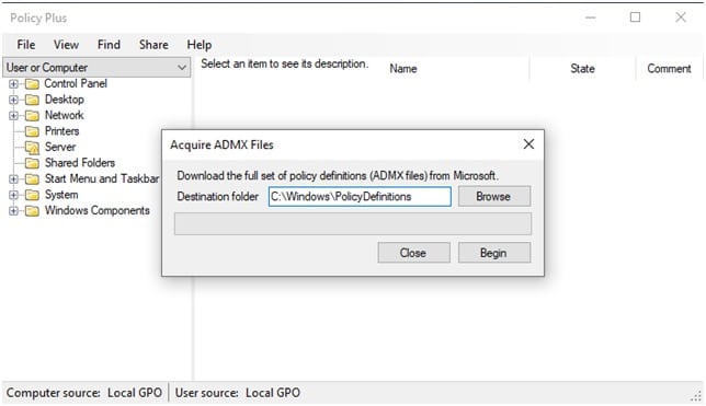 Acuire Admx Files Definitions