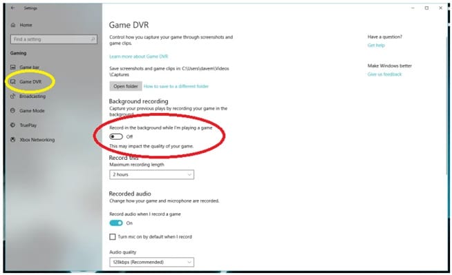 can i esit a windows game dvr in other software