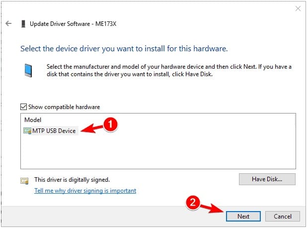 Android MTP Driver Download for Windows 108