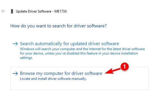 Search Driver Manually