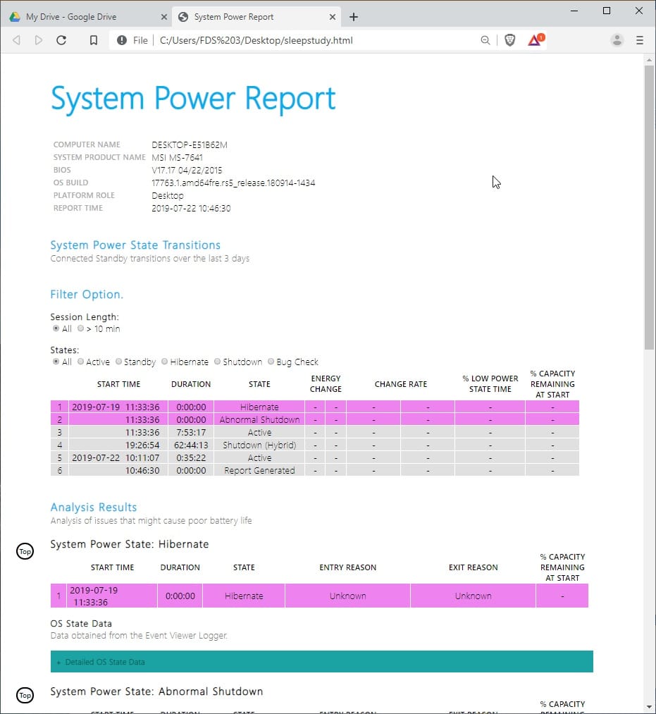 System_Power_Report