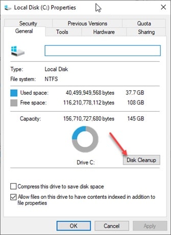 how to clear start up disk