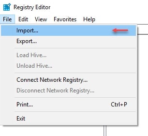 error accessing the registry import windows 7