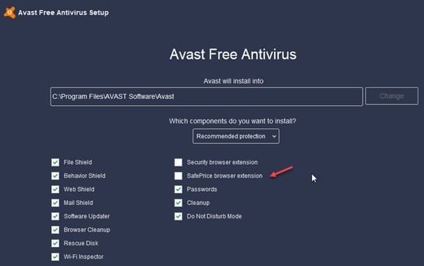 how to remove avast safeprice from chrome