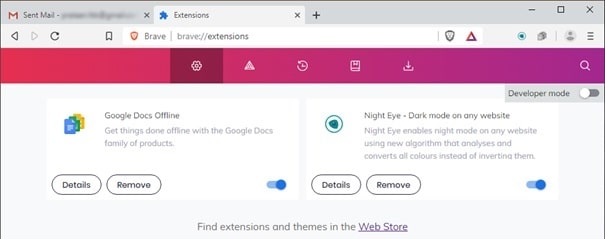 brave web browser extensions