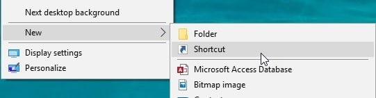 create_new_shortcut