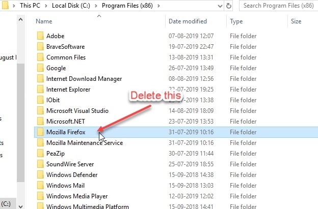 can i uninstall mozilla firefox software updater