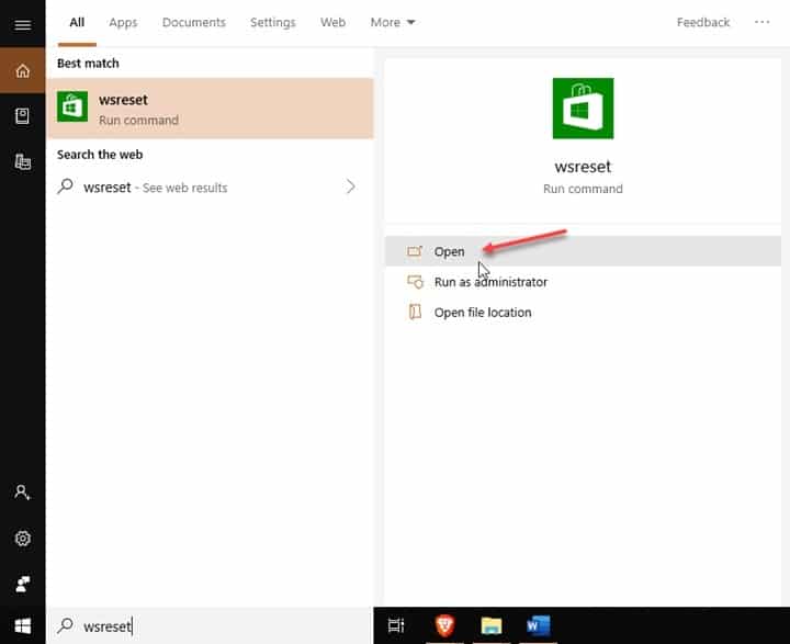 windows 10 search bar closes after typing