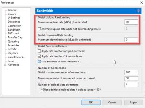 utorrent bandwidth speed test failed 10047