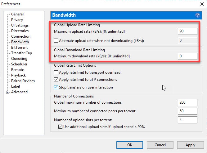 best utorrent settings 2.2.1