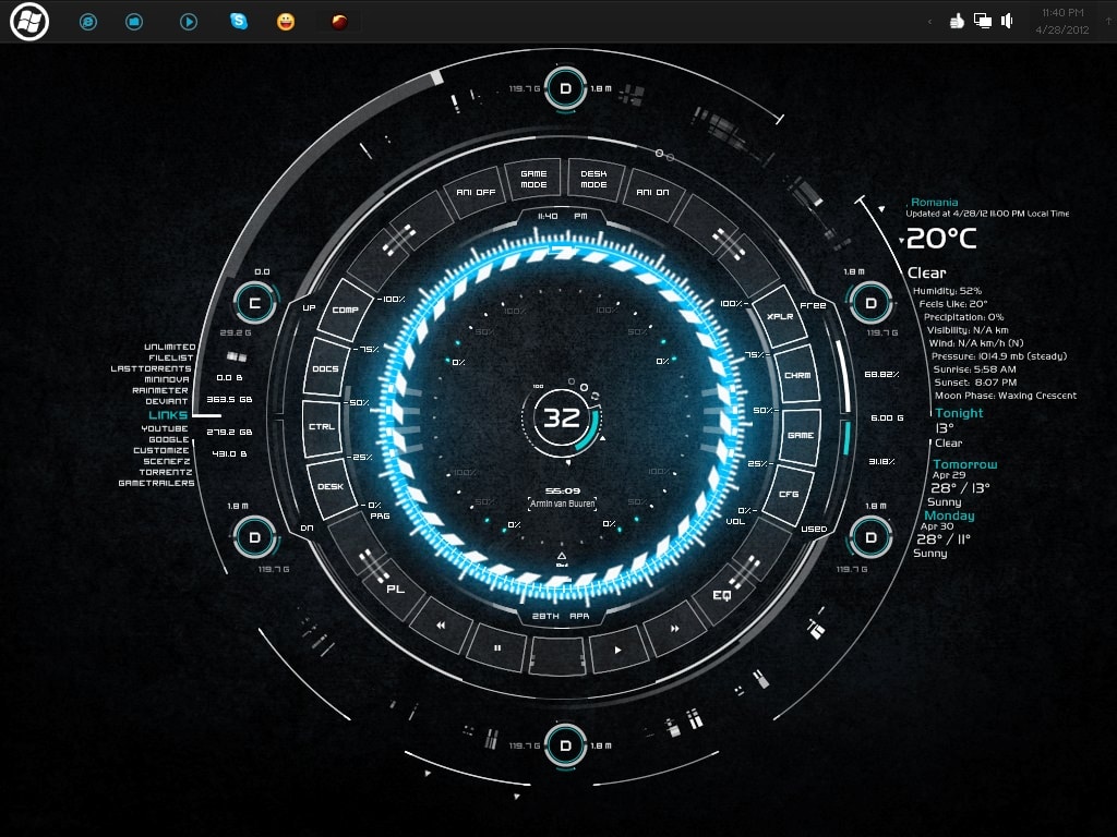 Красивые виджеты для windows 10 rainmeter - Доктор Windows - ваш ...