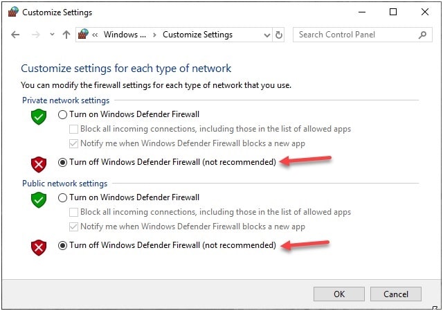 save avast firewall settings