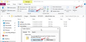 change default folder view windows 10