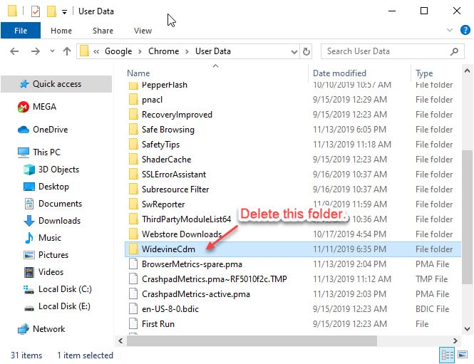 chrome_delete_widevine_folder