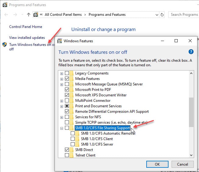 forefront tmg 2010 disable smbv1