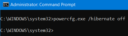 powercfg-hibernate-off
