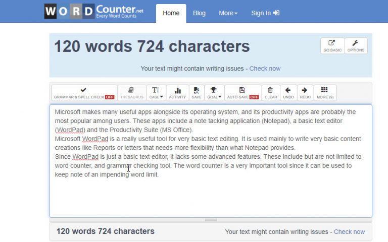 online word counter tool