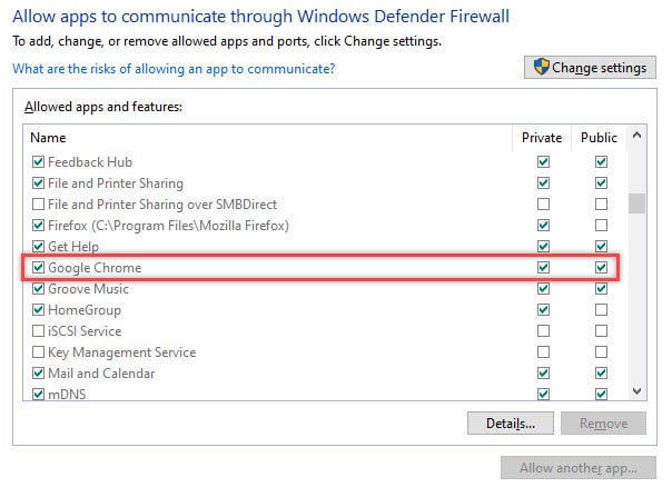 Chrome_allow_app_through_firewall