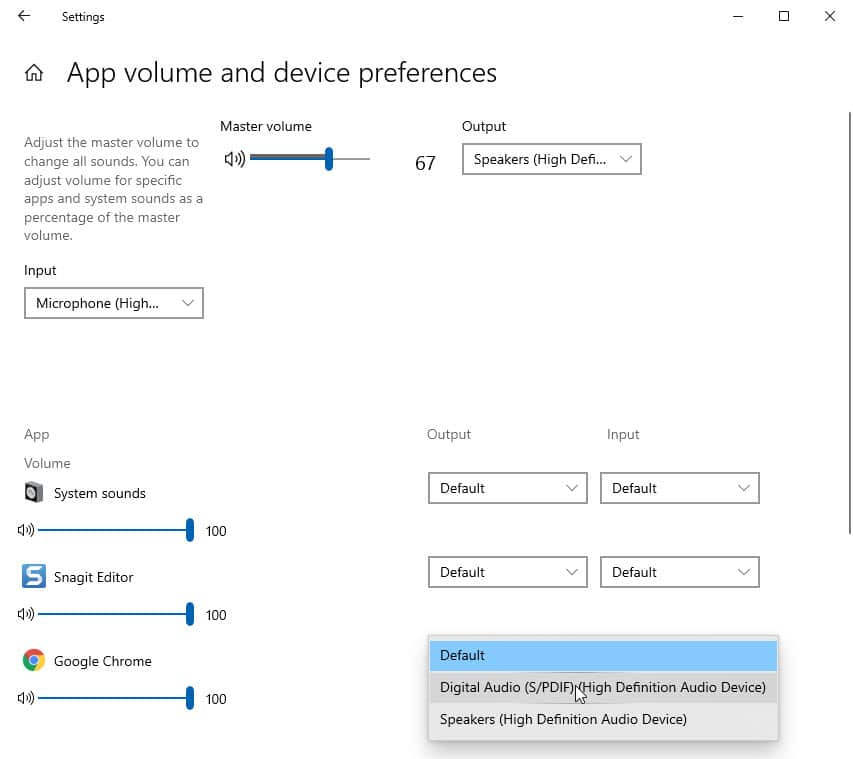 chrome not showing in volume mixer