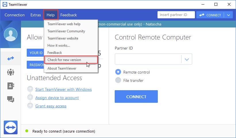 teamviewer not connecting to partner