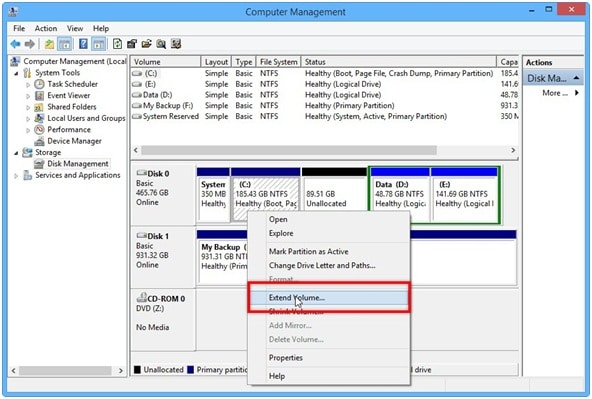 how to remove unallocated partition in windows 10