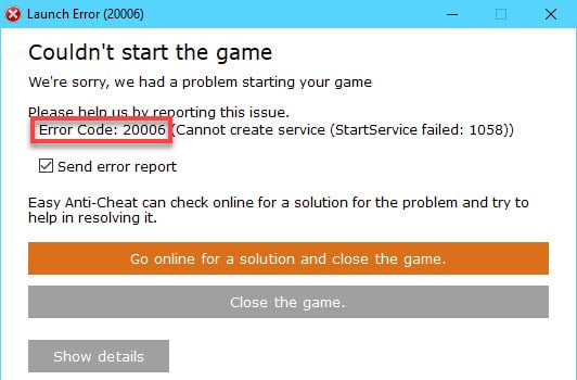 launch error unrecognized game client origin
