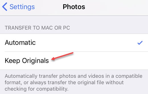 can t import photos from iphone