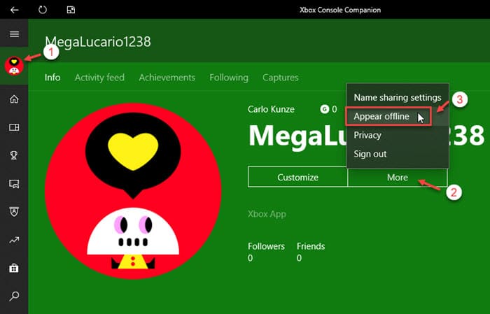 How To Appear Offline On Xbox App In Windows 10