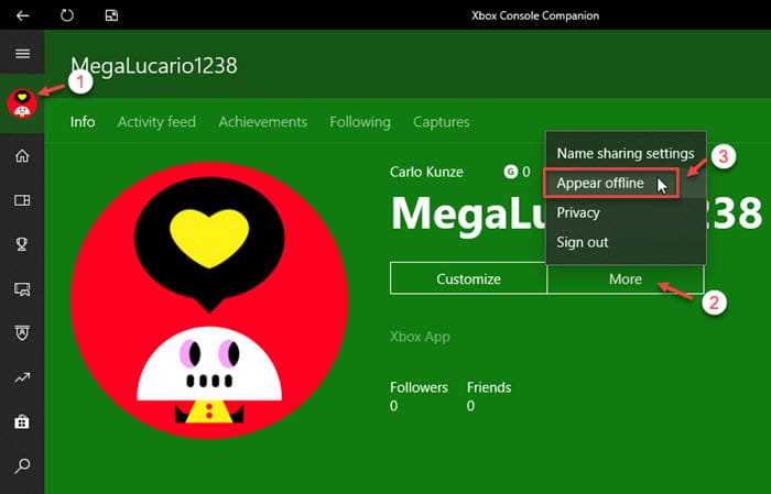 How To Appear Offline On Xbox App In Windows 10 