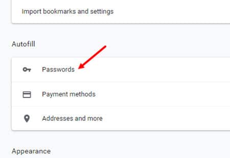 Chrome_Password_settings
