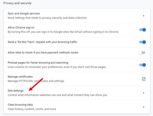 Chrome_site_settings