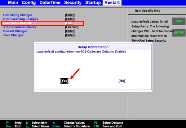 Load cmos default after bios update что это