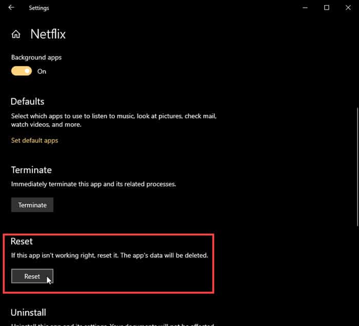 Reset_netflix_from_settings