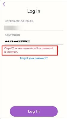 snapchat login on computer