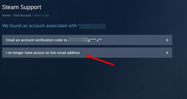 steam forgot password recover with email