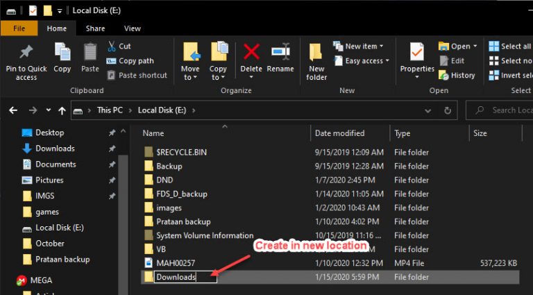 Change Desktop And Other User Folder Locations In Windows 10