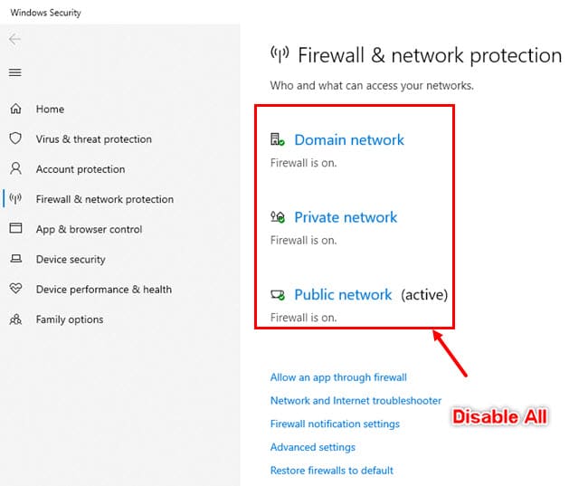 Firewall-Disable