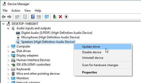 update driver audio