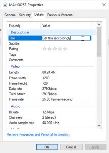 free video metadata editor windows 10