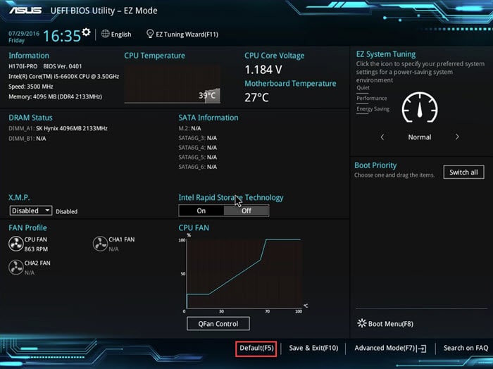 flash bios when computer won