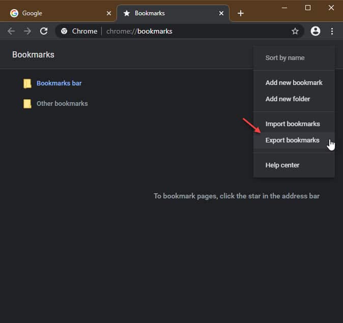 export chrome passwords and bookmarks