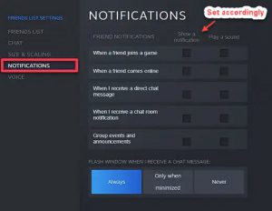 steam turn off inventory notifications