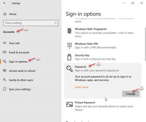 How To Change Password In Windows 10?