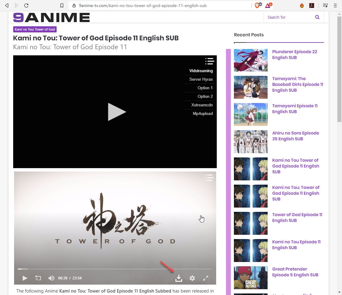 good site for downloading raw anime episodes