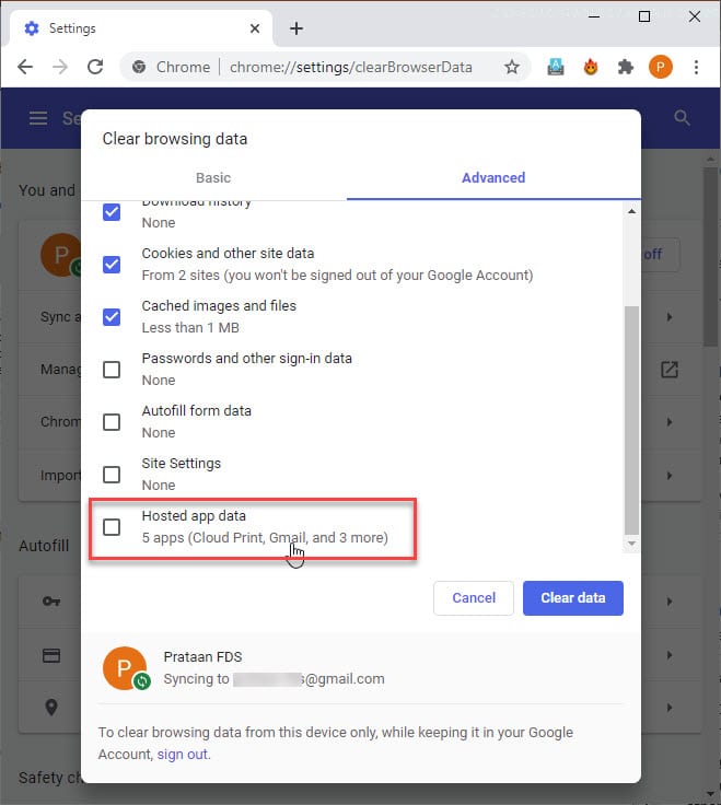 How To Clear Google Chrome App Data And Hosted App Data?